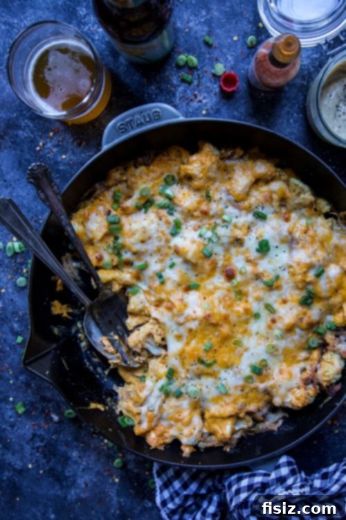 Creamy Tahini Ranch Buffalo Chicken Casserole 5 Buffalo Chicken Casserole with Tahini Ranch Dressing