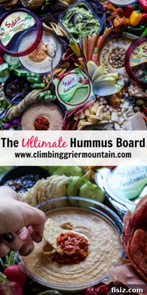 A beautifully arranged Ultimate Hummus Board