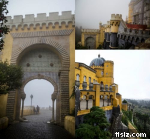 Lisbon Revealed: Your Guide to Stays, Bites, and Sights 46 Detail of the intricate facade and colors of Pena Palace
