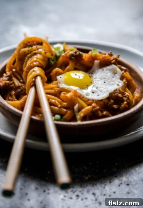 Umami Pork Kimchi Udon 5 Pork & Kimchi Udon Noodles, a quick and delicious meal
