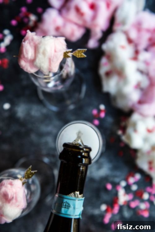 Pink Fizz with Champagne Cotton Candy Cloud 3 Ingredients for Sparkling Pink Limeade with Champagne Cotton Candy.