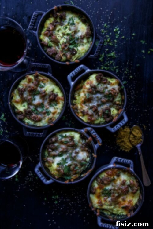 Shawarma Spiced Lasagna Bites 2 Lamb Shawarma Lasagna Cups - A delectable fusion dish
