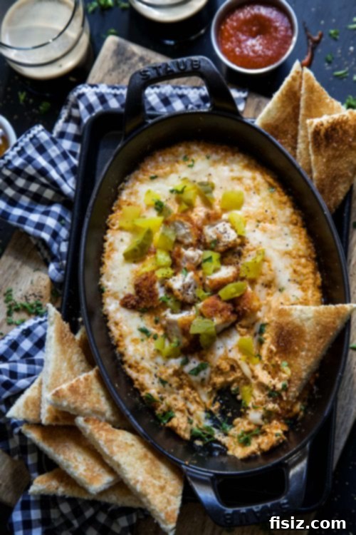 Sweet Heat Chicken Dip with Honey Butter Toasts 6 Golden honey toasts alongside a bubbling Hot Chicken Dip.