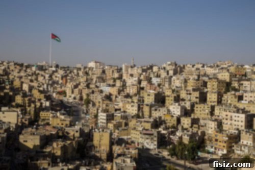 Amman street with cars and buildings