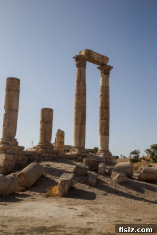 Ancient ruins at Amman Citadel