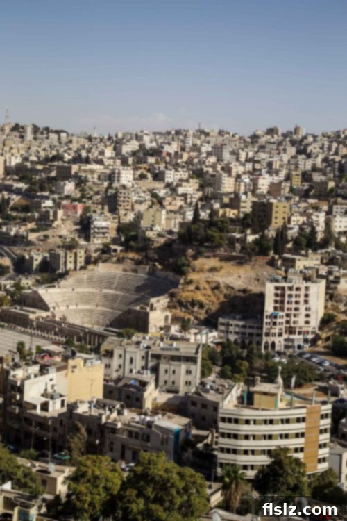 Panoramic view of Amman city