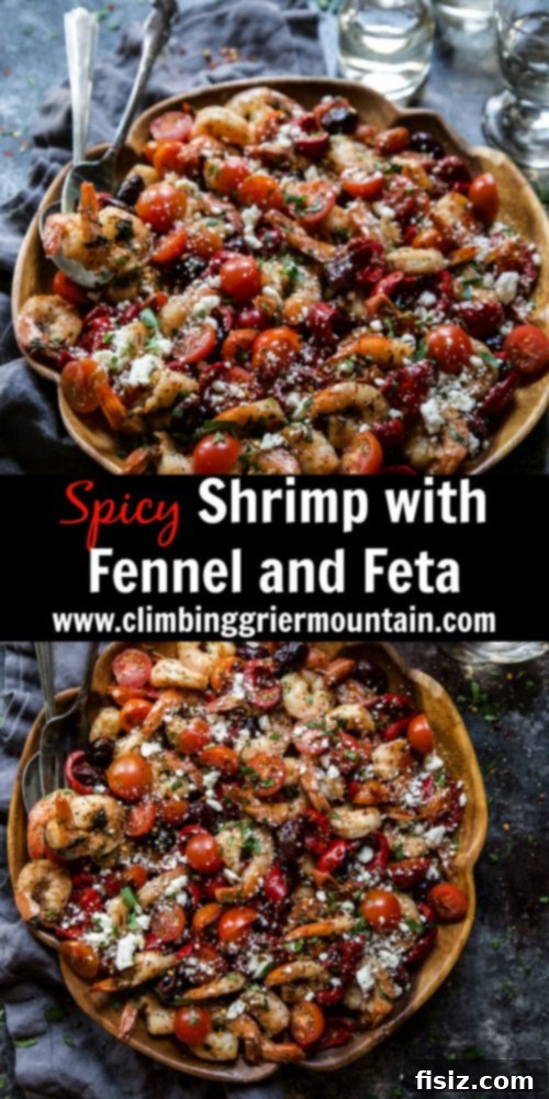 Fiery Feta Shrimp and Fennel 7 Close-up of Spicy Shrimp with Fennel and Feta - A Healthy Dinner Idea