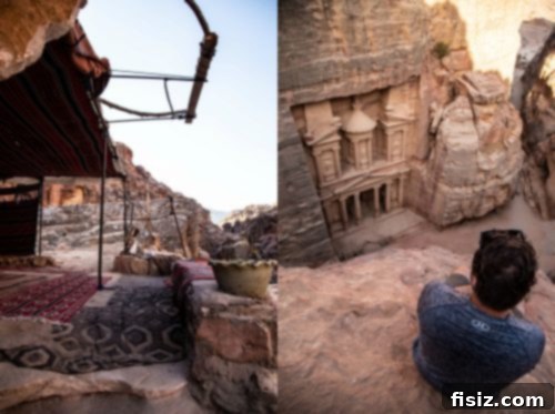 Petra Jordan Stay Dine and Discover the Rose City 17 Adventurous hike path to the Treasury viewpoint