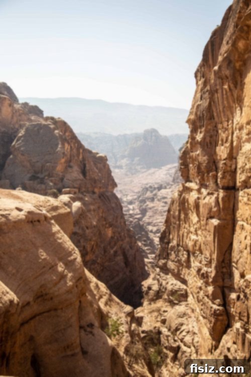 Petra Jordan Stay Dine and Discover the Rose City 22 Stairs leading up to the Monastery in Petra
