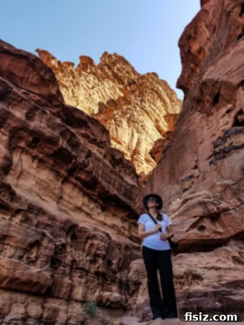 Journey to Wadi Rum Your Essential Guide to Sleeping Eating and Exploring the Martian Landscape 23 Hiking in a canyon in Wadi Rum