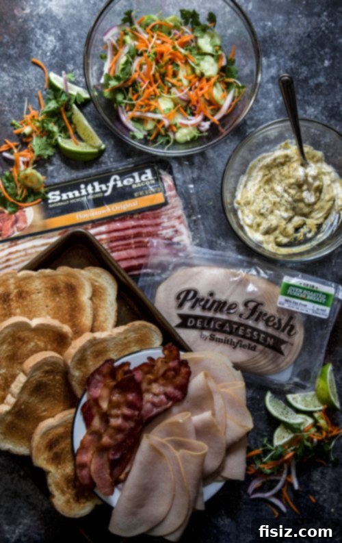 Thai Turkey Bacon Stack with Green Curry Aioli 5 Fresh Ingredients for a Thai Turkey Bacon Stack