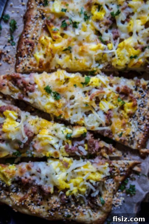Everything Bagel Breakfast Bake 5 Everything Bagel Seasoning on Crust