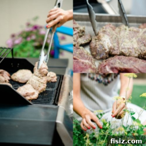 Zesty Grilled Butterflied Leg of Lamb 6 Table laden with various colorful dishes for a festive summer party