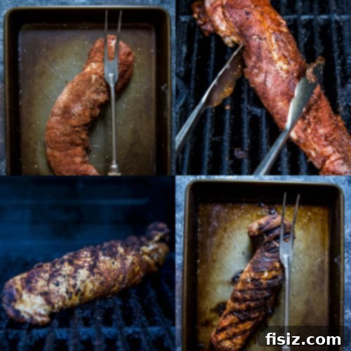 Succulent Grilled Pork Tacos with Bright Corn-Okra Relish 4 Sliced grilled pork tenderloin resting on a cutting board