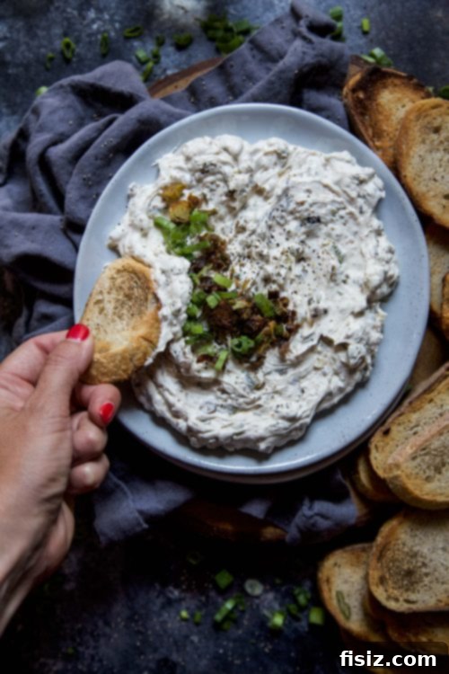 Creamy Labneh and Scallion Dip 5 Easy Labneh Scallion Dip served on a platter with crunchy bread