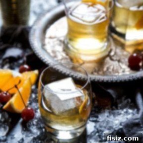 Turkish Classics 6 Turkish Old Fashioned cocktail with ingredients.