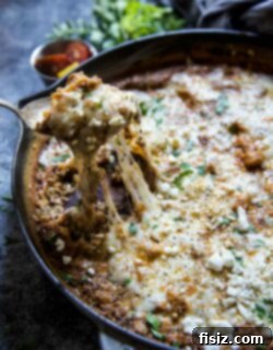 One-Pan Shawarma Chicken Quinoa Bake 6 Finished Chicken Shawarma Quinoa Skillet Bake, ready to serve