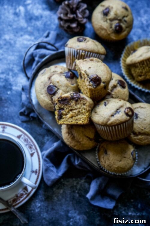 Decadent Dark Chocolate Pumpkin Muffins 2 Ultimate Dark Chocolate Pumpkin Muffins