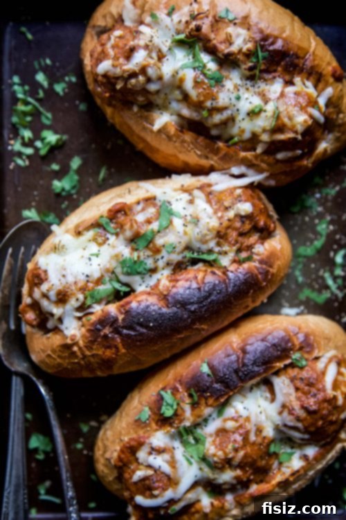 Loaded Buttery Turkey Meatball Subs 5 Buttery Turkey Meatballs in Sauce