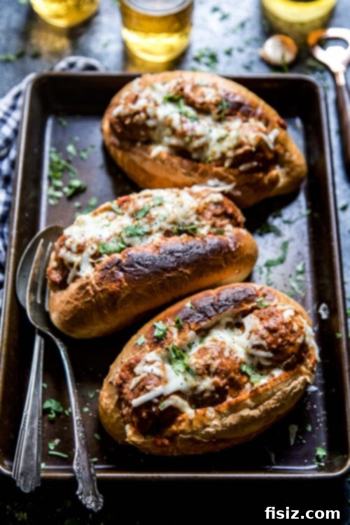 Loaded Buttery Turkey Meatball Subs 6 Freshly Broiled Butter Turkey Meatball Subs
