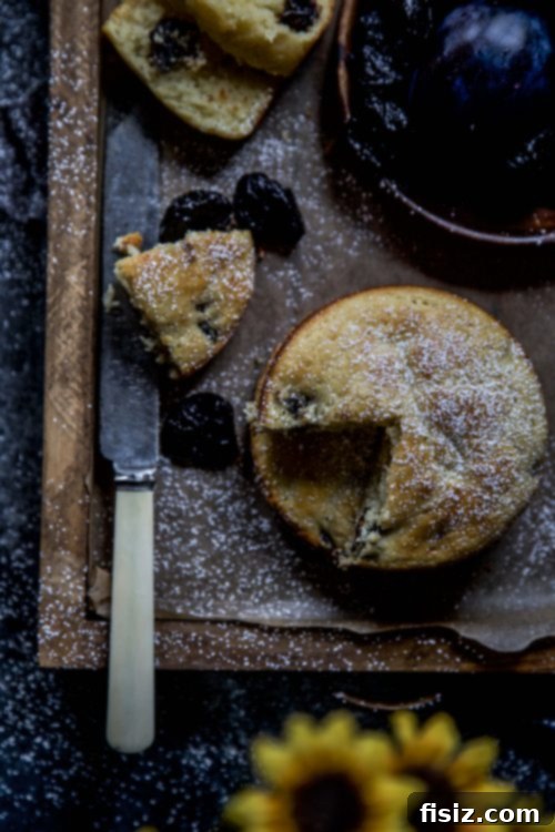 Delicate Cardamom Prune Ricotta Bites 15 Mini Cardamom and Dried Prune Ricotta Cakes