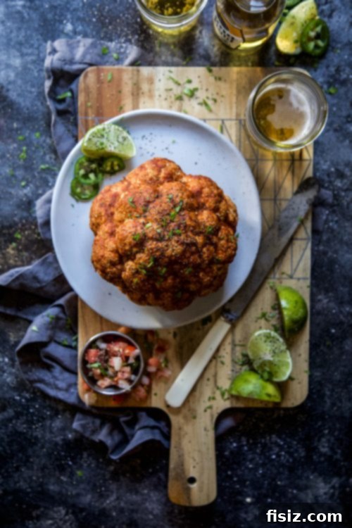 Al Pastor Cauliflower Centerpiece 6 Al Pastor Whole Roasted Cauliflower ready to eat