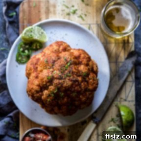 Al Pastor Cauliflower Centerpiece 7 Al Pastor Whole Roasted Cauliflower
