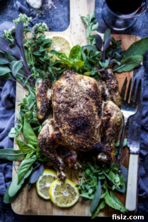 Tender Mediterranean Slow Cooker Whole Chicken 5 Close-up of the delicious Slow Cooker Mediterranean Whole Chicken