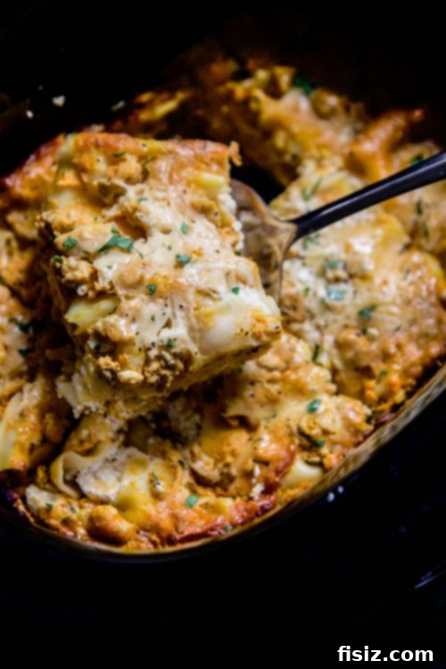 Effortless Slow Cooker Lasagna 3 Slow Cooker Lasagna preparation