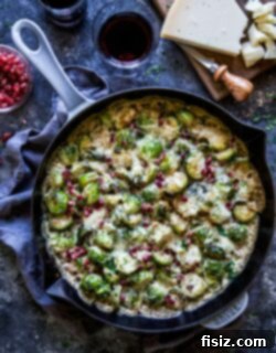 Savory Brussels Sprout Bake with Parmesan and Pomegranate 6 img 25075 5