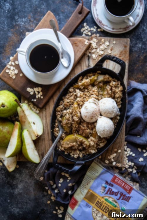 Oatmeal Cookie Ginger Pear Crisp 6 Baking Ginger Pear Oatmeal Cookie Crisp