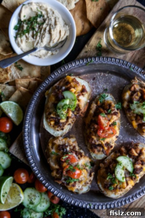 Modern Comfort Cooking Turns One Join Our Giveaway Celebration 9 Twice-Baked Chicken Shawarma Stuffed Potatoes.