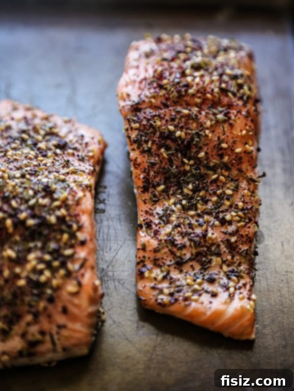 Mediterranean Zaatar Salmon Panzanella 5 Ingredients for Za'atar Panzanella Salmon Salad before cooking