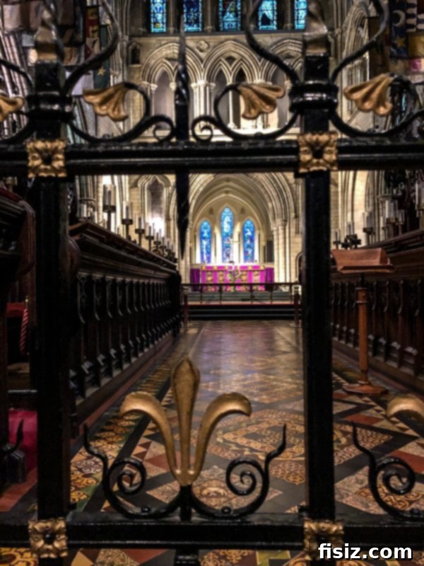 The Ultimate Dublin Guide Stay Dine and Explore Ireland's Capital 29 Detailed interior view of St. Patrick's Cathedral, showcasing its gothic architecture