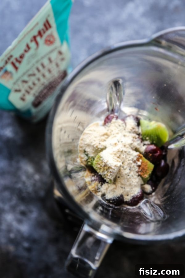 Vanilla Superfruit Protein Smoothie featuring Bob's Red Mill Protein Powder