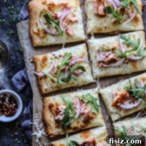 Smoked Salmon White Pizza recipe image