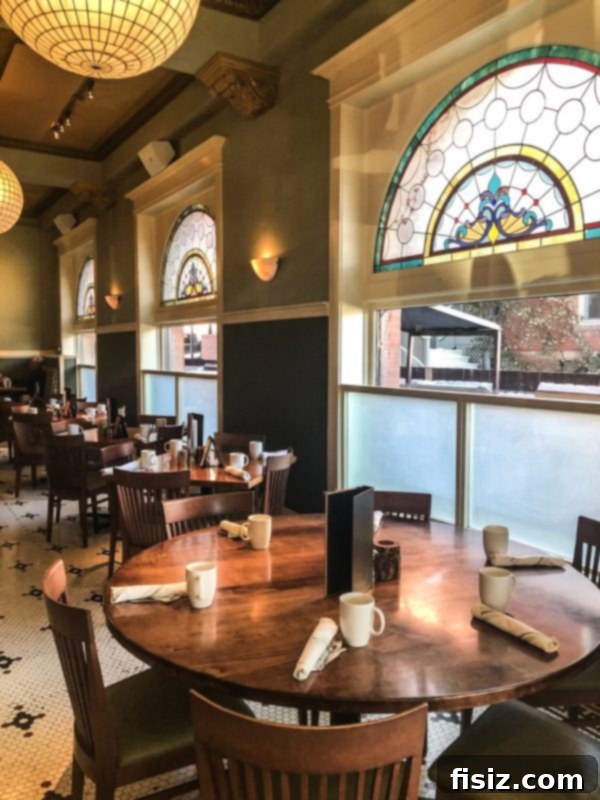 Interior of Spruce Farm and Fish restaurant at Hotel Boulderado