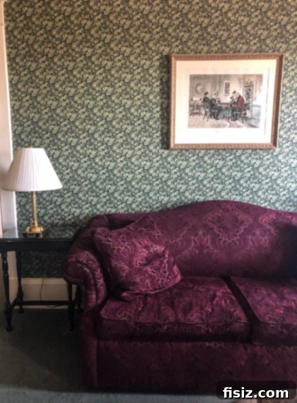 Victorian-style parlor and dining area in a Hotel Boulderado suite