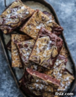 Decadent Salted Dark Chocolate Tahini Brownies 7 img 25610 6