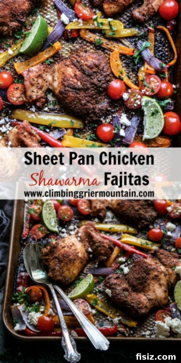 Sheet Pan Shawarma Chicken Fajitas 8 Sheet Pan Chicken Shawarma Fajitas