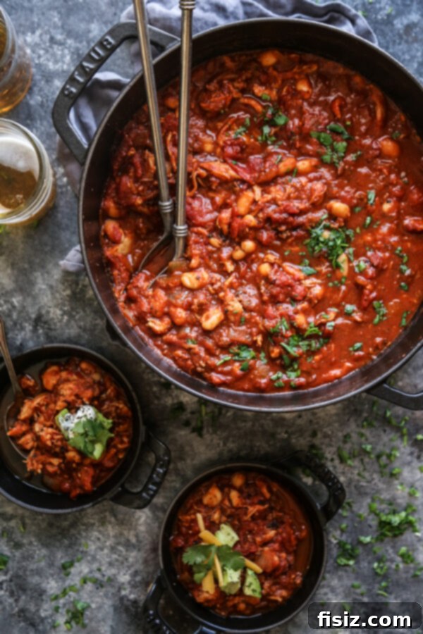 Easy Chicken & Chorizo Chili