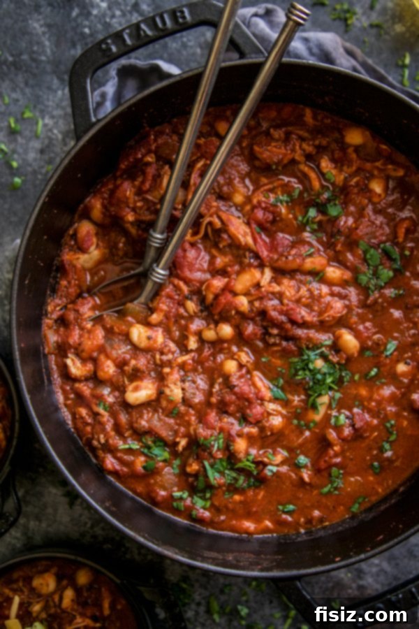 Easy Chicken & Chorizo Chili