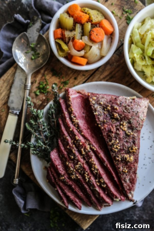 Corned Beef and Cabbage on a plate