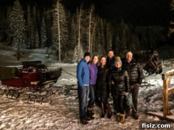 Deer Valley: The Ultimate Romantic Ski Getaway 29 Horse-drawn sleigh ride through snowy landscape at night