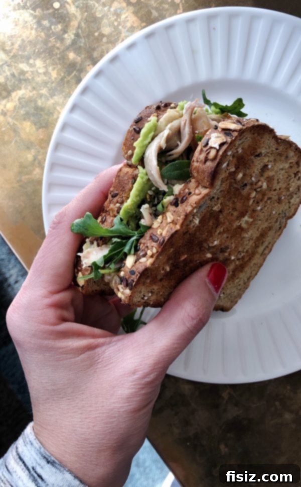 Trimester One The Start of Our Big Adventure 7 Avocado and turkey sandwich, a common craving during early pregnancy.