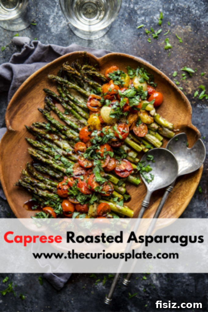 Roasted Asparagus Caprese 7 caprese roasted asparagus