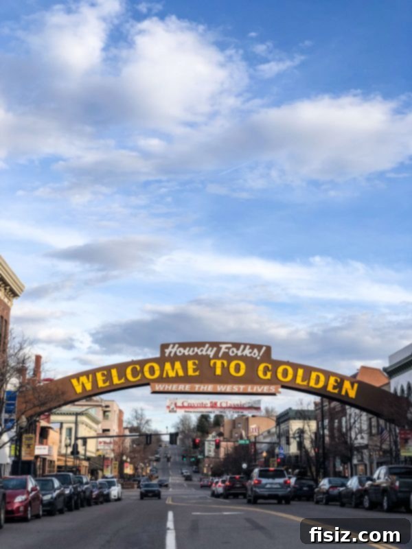 Golden Colorado Your Ultimate 24 Hour Travel Guide 11 Golden, Colorado welcome arch on main street