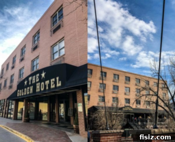 Golden Colorado Your Ultimate 24 Hour Travel Guide 4 The Golden Hotel exterior at sunset
