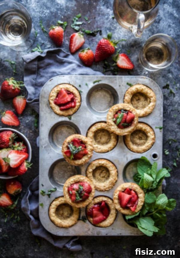 Blushing Rosé Strawberry Cookie Crisp Cups 2 Rosé Strawberry Cookie Crisp Cups, perfect for summer entertaining