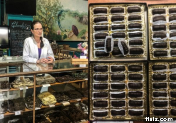 Fredericksburg Texas Explore Stay Dine 34 Assortment of artisan chocolates from Quintessentials Chocolates